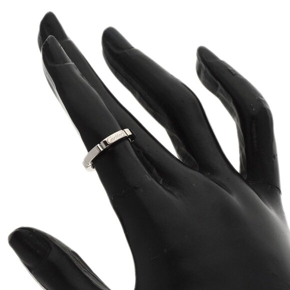 CARTIER 18k White Gold Maillon Panthere Ring #46 - Picture 5 of 9